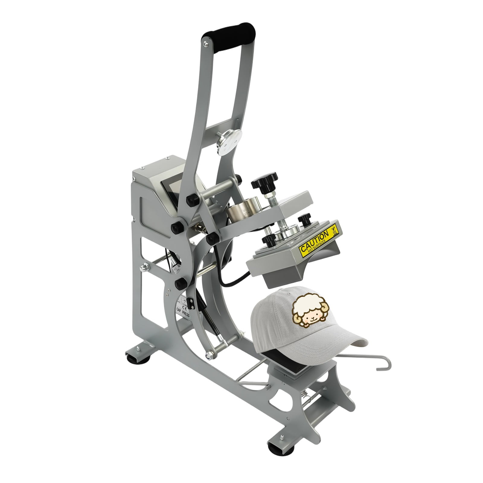 Cap Hat Heat Press Machine LED Display T-Shirt Mug Hat Transfer Sublimation Tool