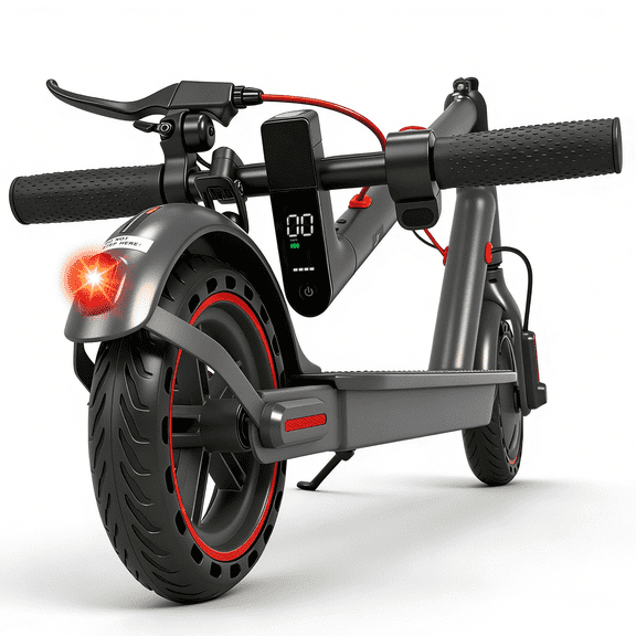 OBX Electric Scooter for Adults,350W Motor 18 MPH &12-16Miles Range 8.5"Anti-Skid Solid Tires, Folding Commuting E-Scooter with Double Braking System