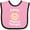 Pink and Black, variant on Inktastic Future Physical Therapist Occupation Boys or Girls Baby Bib