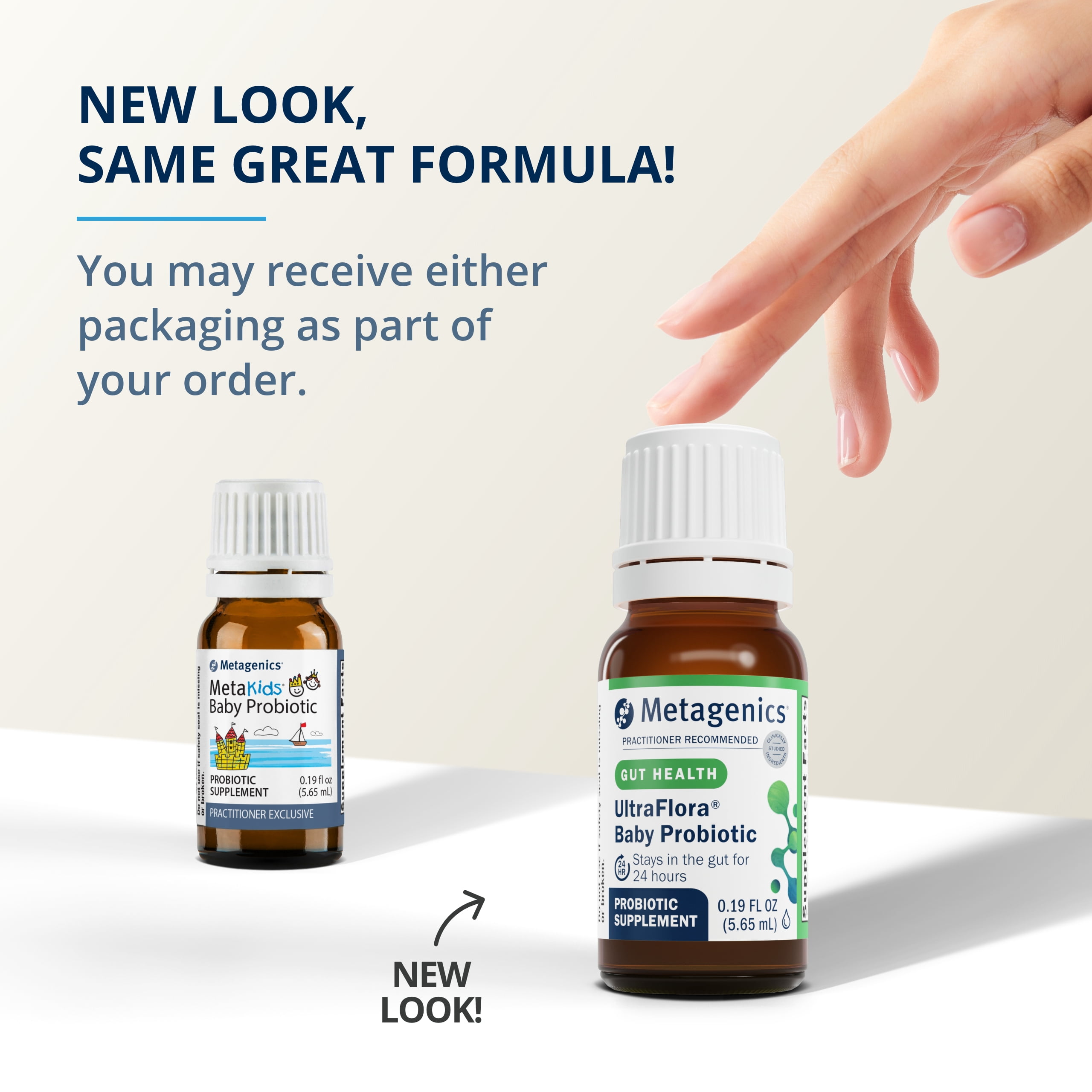 Metagenics UltraFlora Baby Probiotic - Baby Probiotic Drop - for Babies & Young Children - Kids Probiotics - with Bifidobacterium Animalis SSP. Lactis & Lactobacillus Rhamnosus GG - 0.19 fl oz