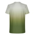 thumbnail image 5 of safuny Men's Slim Fit Tops Clothing Gradient Tees Fashion Summer Short Sleeve Shirts V Neck Pullover Holiday Casual Sports Comfy Green M, 5 of 5