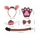 thumbnail image 2 of KAKOWELY juego de accesorios para disfraz de cerdo, diadema con orejas de cerdo, pajarita, cola, nariz y guantes., 2 of 5