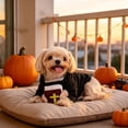 thumbnail image 7 of Tuvgenk Halloween Pet Pastor Costume for Dogs Cats, Priest Outfit with Hood for Holiday Party Dress Up, Cute Photo Prop for Small Animals, Size S, 7 of 7