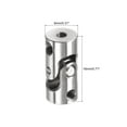 thumbnail image 2 of Acoplamiento de Eje Universal Rotatable Uxcell 2mm a 2mm L18 x D8 con Llave de Acero 5 Paquete, 2 of 7