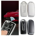 thumbnail image 4 of Car Key Cover Case Durable Shockproof Anti-Scratch Plastic Protective Shell Guard for 5-Key Edge Fob, Universal Protective Guard Cover for Car Keys White, 4 of 4