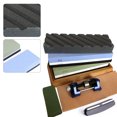 thumbnail image 6 of Miumaeov Whetstone Sharpening Stone Set 400/1000 3,000/8,000 Grit Double-Sided Grinding Stone Whetstone with Black Trim for Household Kitchen Knife Dark Knife Stone Sushi Knife, 6 of 10