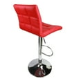 thumbnail image 5 of Leopard Adjustable Swivel Kitchen Dining Bar Stool,Set of 2,Red, 5 of 6