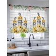 thumbnail image 5 of Sheer Curtains 45 Inch Length, Sunflower Gnomes Semi Sheer Curtains Light Filtering Window Treatment, Spring Eucalyptus Floral Gray Wooden Privacy Voile Drapes for Living Room Bedroom 52x45 Inch, 5 of 7