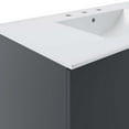 thumbnail image 6 of Sink Vanity Cabinet, White Grey Gray, Ceramic, Melamine, Modern Contemporary, Hotel Bedroom Bathroom Master Suite Guest, 6 of 9