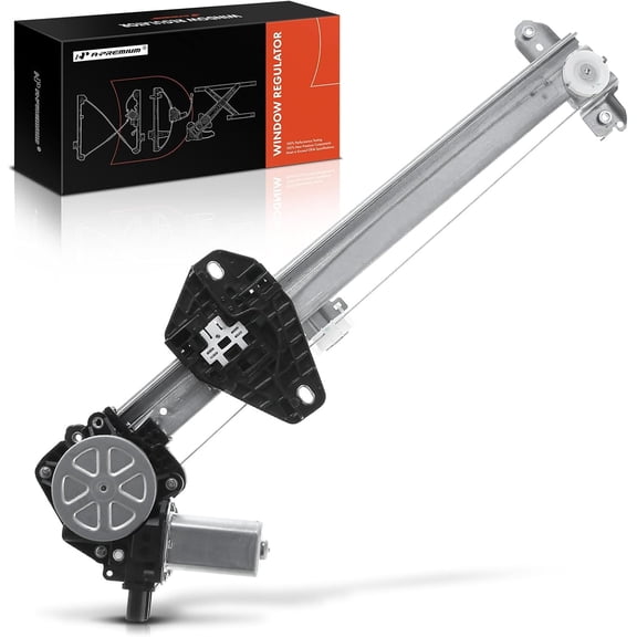 A-Premium Power Window Regulator with Motor (2-Pin) Rear Passenger Side Compatible with Honda Accord 2008-2012 Crosstour 2012-2014 Rear Right Passenger Side