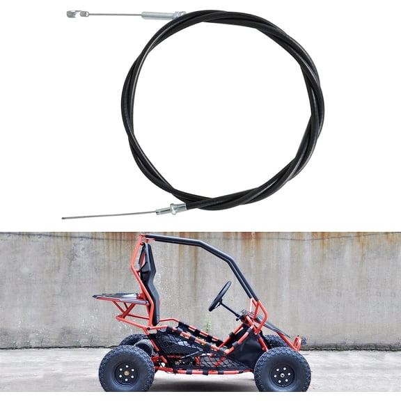 Enhanced 61 Inch Long Go Kart Throttle Cable Replacement for Go Kart Buggy 8252