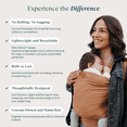 thumbnail image 2 of Tuck and Bundle Baby Wrap - Lightweight Baby Carrier - Sandstone - Best Baby Wrap for Newborns 0-15 Months - Comfortable, Simple, and Hands-Free Babywearing Wraps Made of 100% Micromodal, 2 of 3