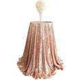 thumbnail image 7 of Morttic Rose Gold 31.5’’ Sequin Tablecloth Runners Glitter Wedding Party Round Table Cloth Table Linens Christmas Birthday Party Decor, 7 of 7