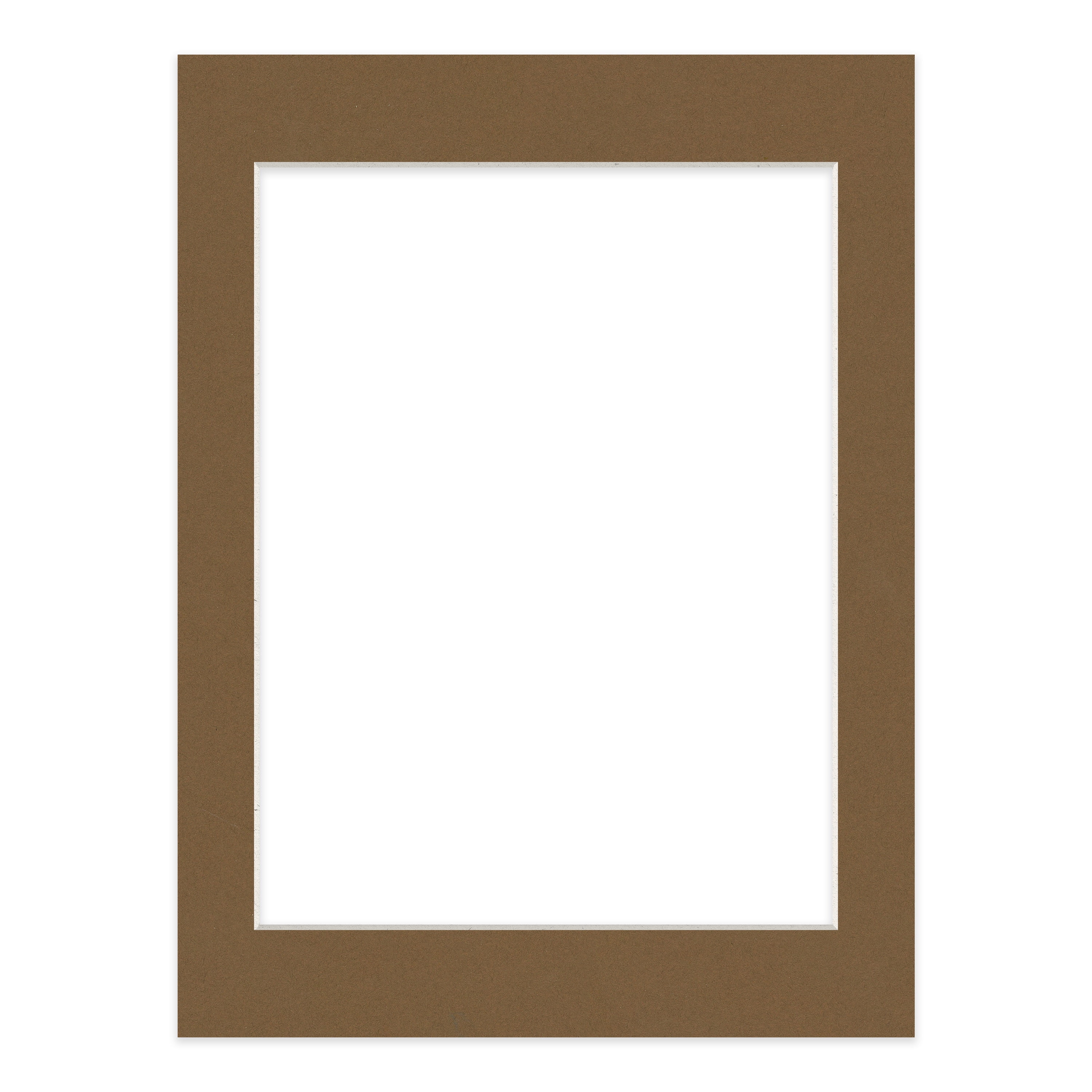 Aged Oak Brown Picture Frame Mat for 18x24 Frames - Fits 15x22 Photos - 1 Mat