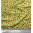 thumbnail image 1 of Soimoi Rayon Fabric Text & Tiger Face Cartoon Print Fabric by The Yard 42 Inch Wide, 1 of 3