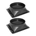 thumbnail image 4 of simhoa 2 Pieces Duct Connector Flange Air Ventilation Adapter Fittings Dryer Vent Adapter for Kitchen Connecting Exhaust Outlet Wall 208mmx183mmx72mm, 4 of 9