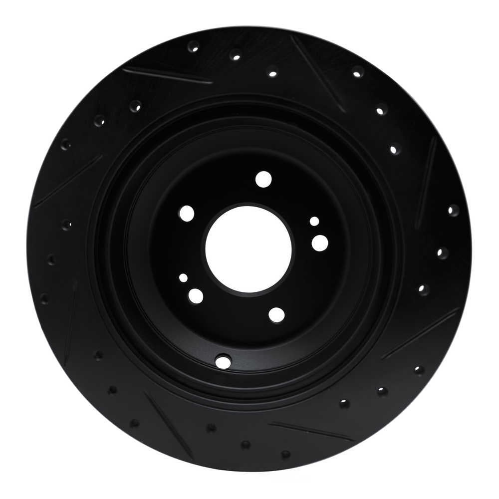 Dynamic Friction Company 633-03039L DFC Brake Rotor - Drilled And Slotted - Black