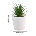 thumbnail image 3 of Eolstice Artificial Potted Plants, Fake Plastic Flowers with White Pots, Small Arrangement, Home Table Kitchen Bar Decor, Office Indoor Decoration, 3 of 6