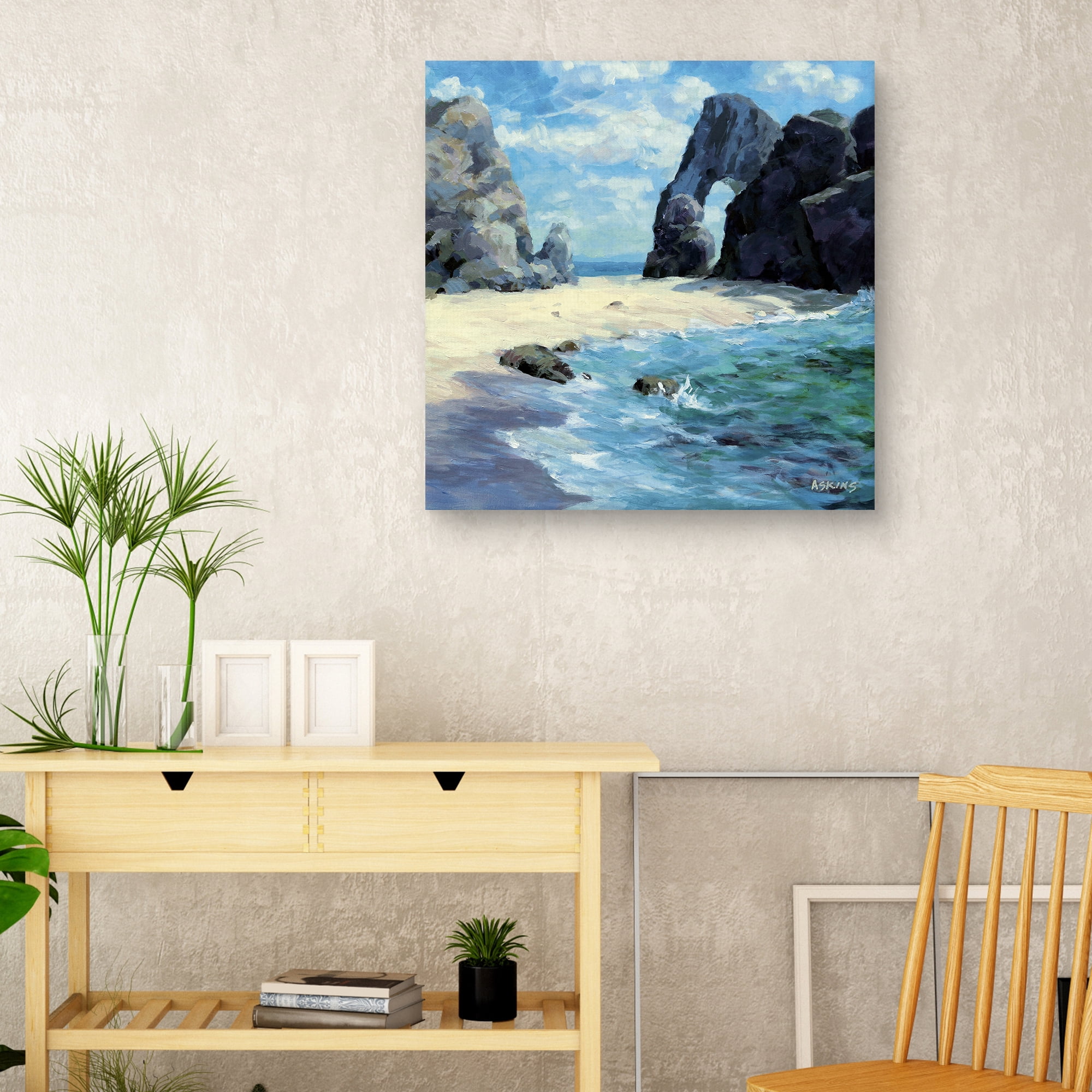 Ocean Inlet by Julian Askins Canvas Art Print