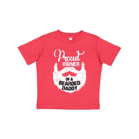

Inktastic Proud Owner of a Bearded Daddy Gift Toddler Boy or Toddler Girl T-Shirt