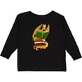 thumbnail image 3 of Inktastic Well-Read Cute Gold Dragon Reading Books Boys or Girls Long Sleeve Toddler T-Shirt, 3 of 5