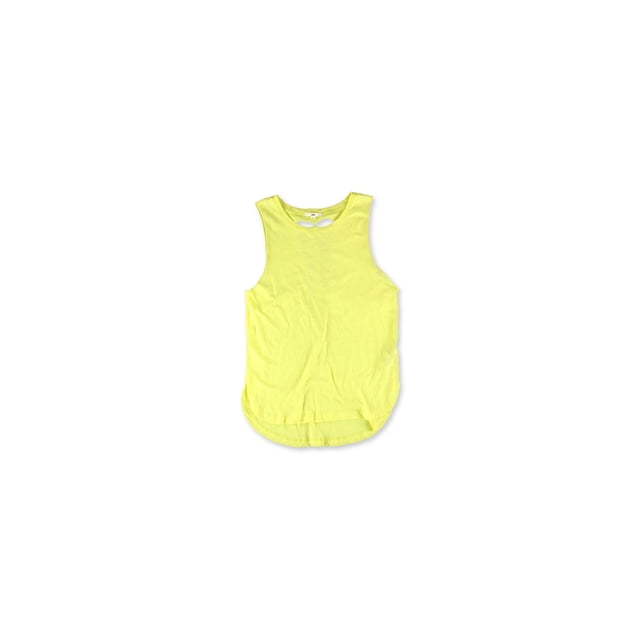 Vans - Camiseta sin mangas para mujer, con sombra y trenzada, color amarillo, talla XS Vans Camiseta sin mangas