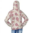 thumbnail image 4 of Cauagu Sparkling Ice Cream Print Sun Protection Jacket for Teen,Full-Zipper Long Sleeve Sun Shirts with Pockets UV Hoodie Shirts Outdoor Athletic Jacket-Small, 4 of 7