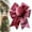 Hot Pink, variant on Burgundy Red Christmas Tree Velvet Bow, Christmas Tree Topper Bow, 6.7*8.3 inch Christmas Wreath Bow, Large Christmas Bows Xmas Decor Party Supplies Wreath Railing Fences