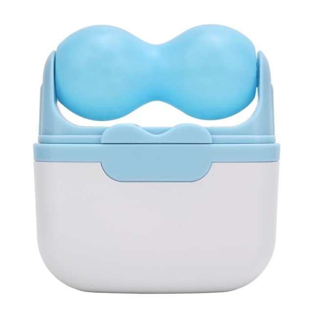 Rodillo De Hielo Facial En Forma De V, Masajeador De Doble Extremo Con Caja De Almacenamiento Para Aliviar La Hinchazón, Apto Para Viajes, Enfriar En El Refrigerador Para El