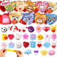 thumbnail image 1 of Valentine Mochi Squishy Toys, paquete de 28 tarjetas de San Valentín para niños, 1 of 6