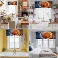 thumbnail image 5 of Basketball on Fire Water Valance Curtain Flame Splashing Window Valances Rod Pocket Short Curtains Window Treatments for Kitchen Bedroom Bathroom Laundry 60" x 18", 5 of 9