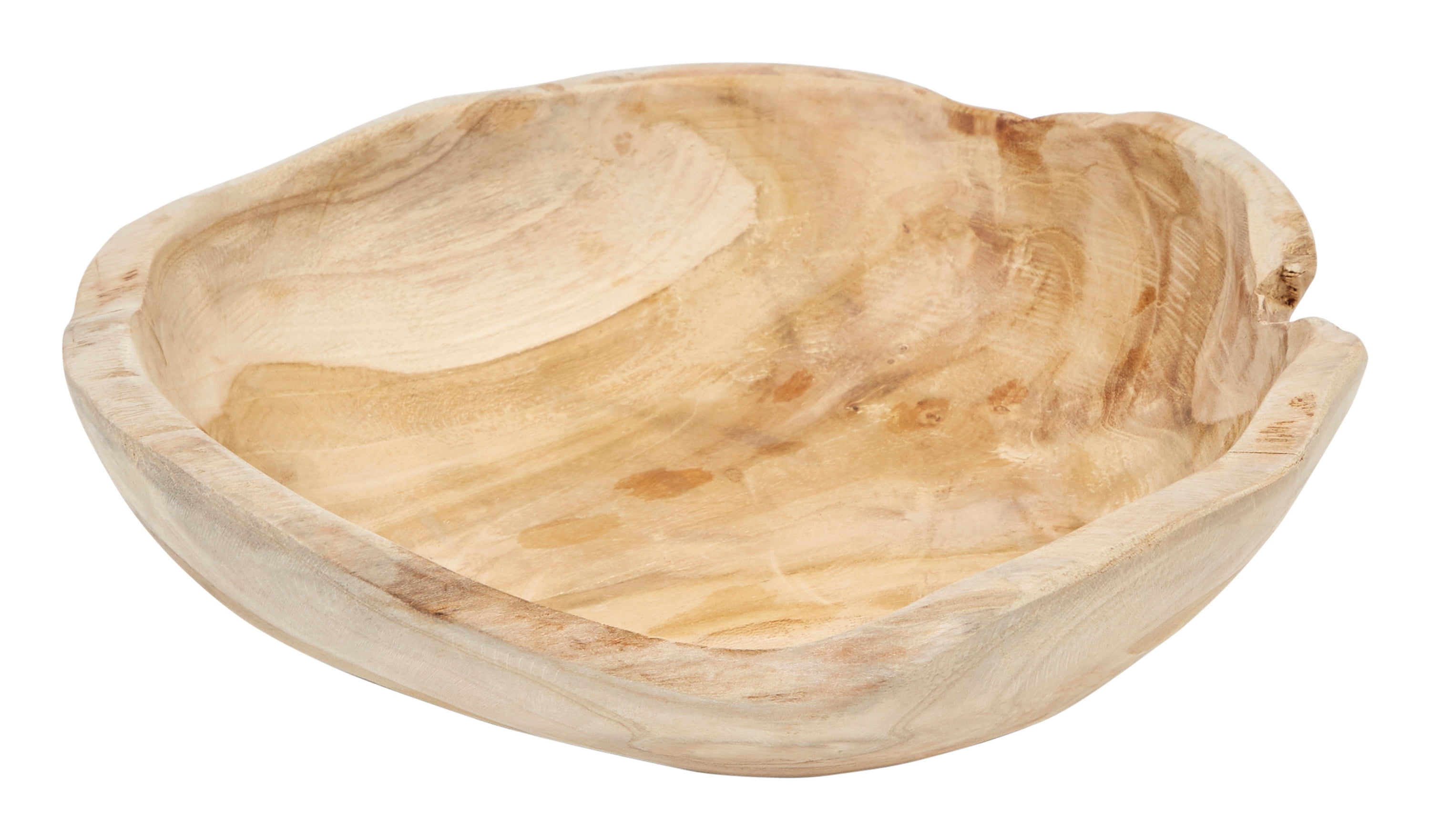 Creative CoOp Teak Wood Bowl (Each one will vary)