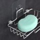 thumbnail image 3 of Jabonera de pared para baño y cocina, bandeja autodrenante sin perforaciones, soporte para esponja de ducha de acero inoxidable a prueba de óxido, 3 of 6