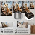 thumbnail image 4 of Designart "Observer Pastoral Fox Wilderness wall art II" Animals Metal Wall Decor, 4 of 5