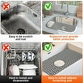 thumbnail image 6 of Sink Protector Mat, iMounTEK Kitchen Sink Mat for Stainless Steel/Ceramic Sink, Protectors for Bottom of Kitchen Sink, 12.87x24.68 inches, 6 of 10