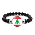 thumbnail image 1 of Ruifaya Pulsera con bandera libanesa, pulsera ajustable, unisex, para todas las edades, 1 of 1