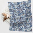 thumbnail image 6 of Pofeuu Paisley Floral Branches Print Puppy Blanket,Dog Blankets,Pet Blanket Cozy Cat Blankets for Indoor Cats, Fuzzy Pet Blanket for Kitten Doggy Dog Blankets-Small, 6 of 8
