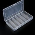 thumbnail image 3 of 6 Grids Plastic Organizer Box with Dividers Craft Organizer Plastic Jewelry Organizer Box Small Parts Container Box, 3 of 10