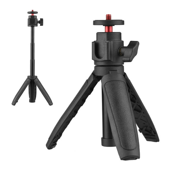 Tripod Lightweight Portable Mini Tripod Extendable Tripod Stand Handle Grip With 4 Levels Of Adjustable Height For Phone Camera Selfie Video Recording Live Stream