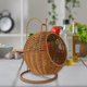 thumbnail image 1 of Cesta de frutas tejida, soporte de frutas tejido, cesta de almacenamiento de frutas moderna, cesta de cocina colgante decorativa para habitación de Marrón, 1 of 5