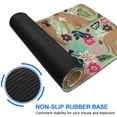 thumbnail image 6 of Long Mouse Pads for Desk,Boxer Dog and Flower Florals Desk Mats on Top Of Desks, Desk Mouse Pad Extra Large with 3mm Non-Slip Base and Stitched Edge for Gaming,Office,Work,Home 31.5"x11.8", 6 of 6