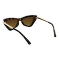 thumbnail image 4 of Womens Mod Metal Arm Plastic Cat Eye Sunglasses Tortoise Brown, 4 of 4
