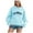 Sky Blue, variant on WENWU Hoodies Sweatshirt for Women Long Sleeve Hoodie Pullover Hoodies for Women Cute Hoodies Black Sweatshirt Womens Winter Tops Street Style Clothes
