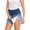 47# Dark Blue, variant on Women's Tear Away Shorts Side Split Open Cotton Leg Breakaway Post Surgery Recovery Bottoms Dark Purple L