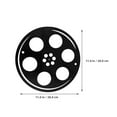 thumbnail image 2 of FOMIYES De Pared Cine Vintage En Metal Negro Para Y Cine En Casa, 2 of 8