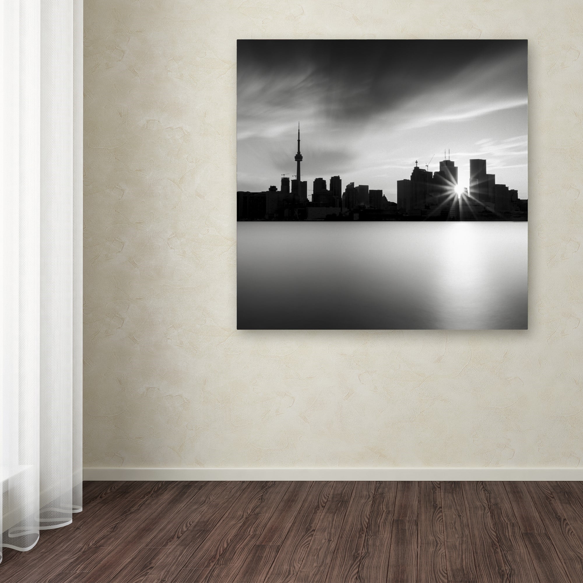 Trademark Fine Art Dave MacVicar 'Silver City' 18 x 18 (ALI0852-C1818GG)