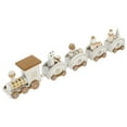 thumbnail image 1 of Miangastore Wooden Train Toy Cartoon Train Model Christmas Home Decoration Festival Desktop Craft, 1 of 9