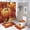 Autumn Harvest 1, variant on Bathroom Rugs Sets 4 Piece with Shower Curtain, Autumn Botanicals Pattern Printed on Modern Shower Curtains for Bathroom Set, Great for Master Bath Beach House Modern Home, 72 x 72 inches