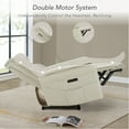 thumbnail image 3 of Spruce & SpringDual Motor Zero Gravity Power Recliner with Smart Home Button, Creamy Gray, 3 of 5