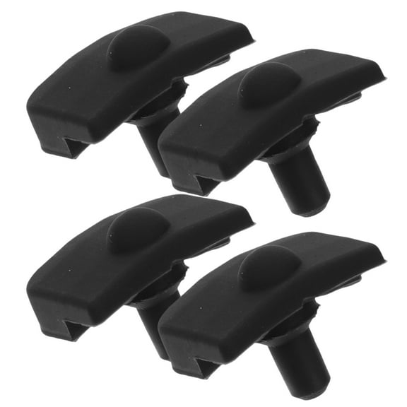 Worgeous  4 Pcs Air Fryer Handle Replacement Parts Silicone Inserts for Liners Black